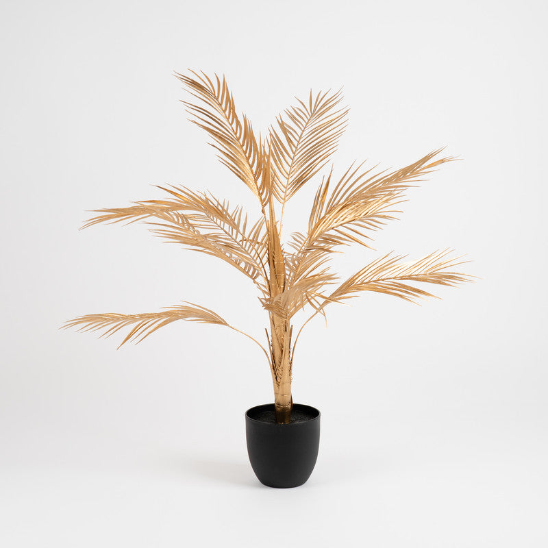 Artificial Gold Palm Tree 85cm